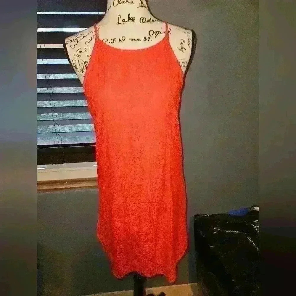 Mi ami Womans Orange Summer Dress size S